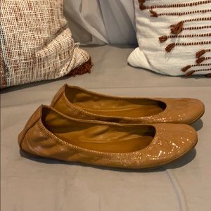 Tan Tory Burch Flats